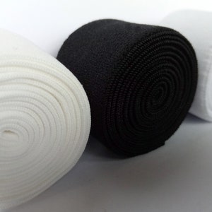 Plush Band Elastic/ Sport Bra Elastic 32mm & 35mm . Black | White | Ivory