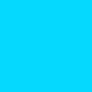 May include: Solid bright cyan background. The image is a single color, a vibrant shade of blue.