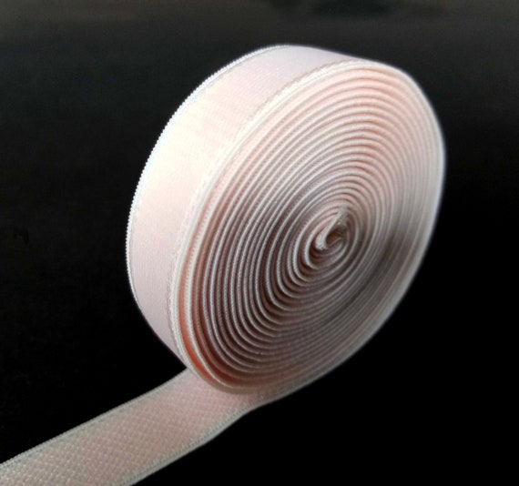 Elástico Plegable. Semi Brillo Satinado. 16mm / 5/8 Pulgadas De Ancho. Color Blanco