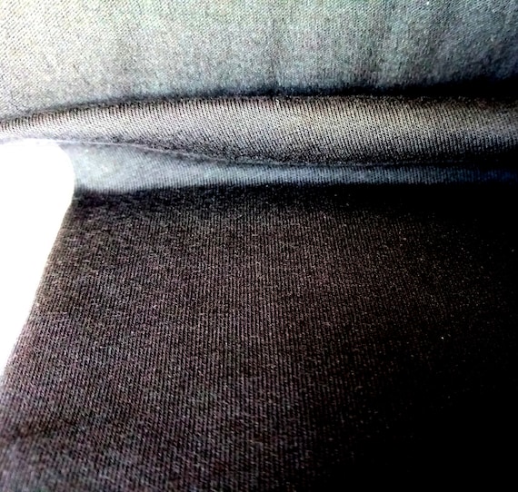 Premium Cotton Lycra Fabric. 160cm / 62 inches wide. Black