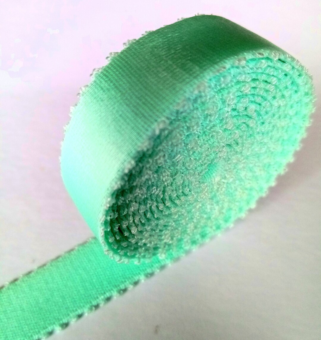 Bra Strap Elastic. Satin Sheen Pale Green Strap Elastic. 17mm 5/8 Inch