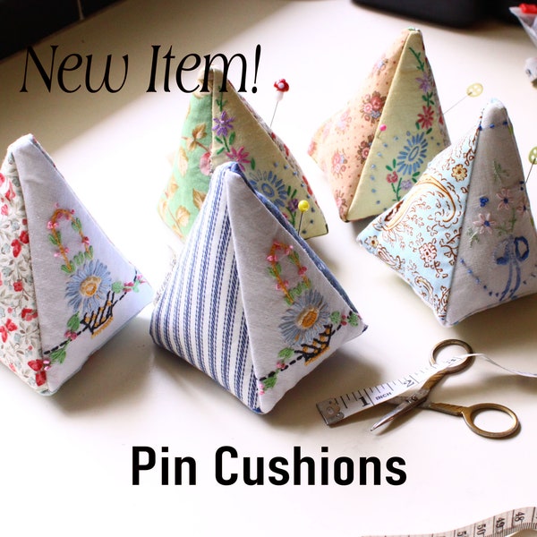 Pin cushions, Pin Holders, Pin Keep, Sewing Machine Accessory, Unique Sewing Notion