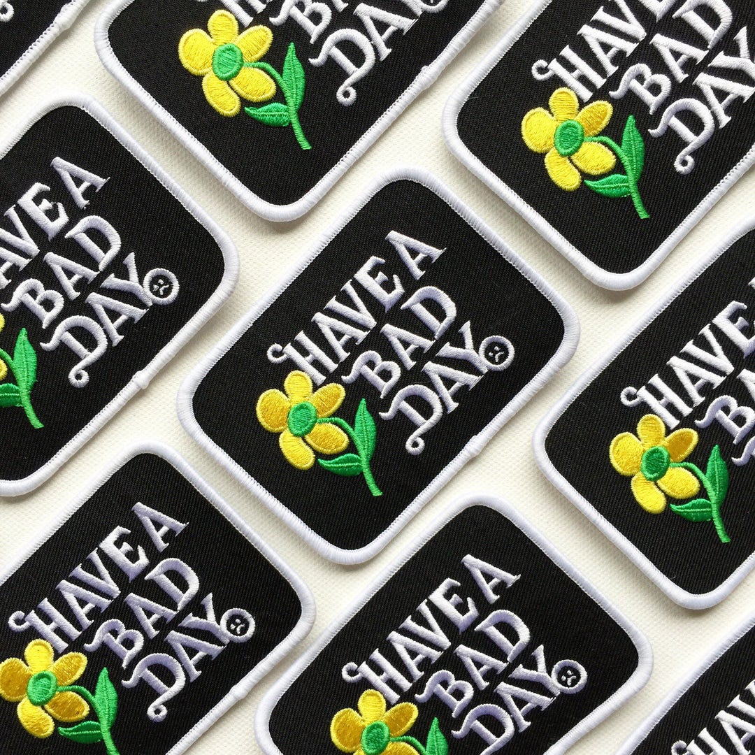 Have A Bad Day Patch Iron on Embroidered Patch Badge Sew on Floral ...