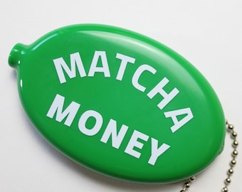 Rubberen Squeeze Matcha Money retro portemonnee portemonnee groen