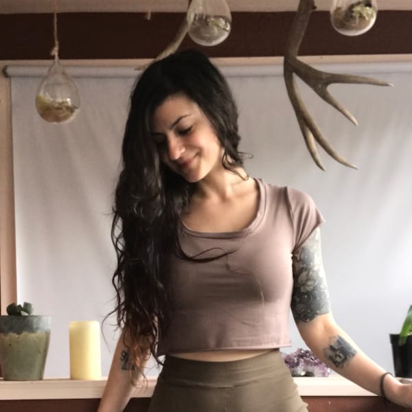 Eco Friendly Bamboo Crop Top - Shipping Included