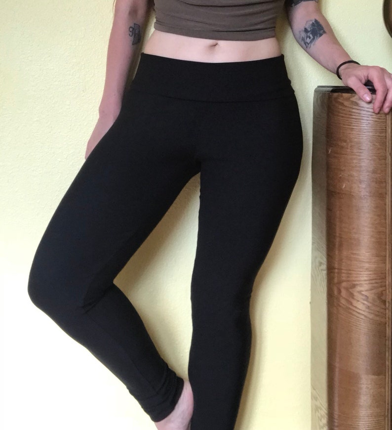 Eco Friendly High-Waisted Bamboo Stretch Yoga Pants Shipping Included image 2