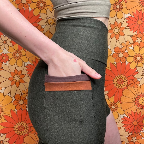 Handmade Bamboo French Terry Shorts with Pockets!