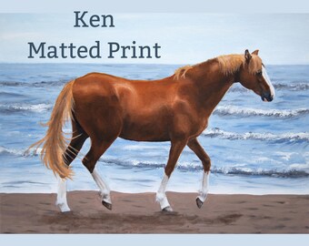 Chincoteague Pony Matted Print - Ken