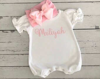 baby girl summer rompers