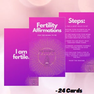 Regalo de fertilidad: tarjetas de afirmación