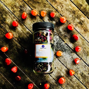 Spooktacular tea- Organic tea, peppermint, Black tea, Rose, Uplifting, Morning tea, halloween tea, Fall tea, Minty tea