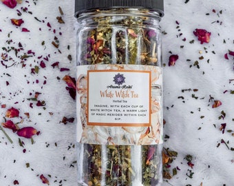 White Witch Tea-  Calming, Stress release, Anxiety troubles, Halloween tea, Witch magic, Organic tea