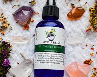 Go Smudge Yourself Aromatherapy Spritzer- Sage, Palo Santo, Cleansing, Aura, Healing