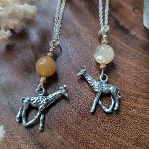 Giraffe Necklace, Giraffe Jewelry, Silver Giraffe Necklace, Giraffe Gift, Giraffe Pendant, Giraffe Charm Necklace, Giraffe charm, Giraffe