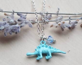 Dinosaur Necklace, Stegosaurus Necklace, Dinosaur Necklace, Dinosaur Jewelry, Stegosaurus jewelry, Dinosaur gift, Dinosaur gift, Dinosaur