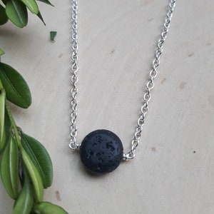 Essential Oil Necklace, Lava Diffuser Necklace, Dainty Diffuser Jewelry, Lava Stone Jewelry, Lava Stone Necklace, Cute Aromatherapy Necklace