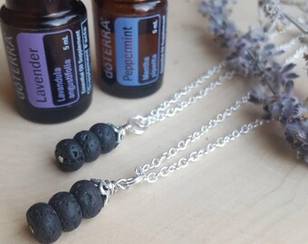 Diffuser Necklace, Diffuser Jewelry, Essential Oil Necklace, Lava Stone Jewelry, Lava Stone Diffuser Necklace, Aromatherapy Necklace