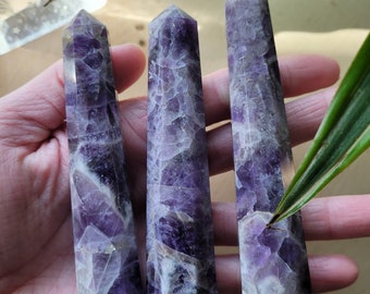 Amethyst Tower, Purple Amethyst Crystal, Amethyst Stone Obelisk, Grief Healing Crystal, Sobriety Stone, Purple Healing Stone, Amethyst Gift