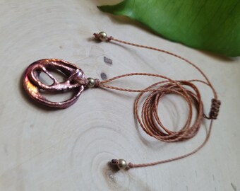 Copper Necklace, Healing Copper Jewelry, Raw Copper Pendant, Copper Circle Pendant, Copper Swirl Necklace, melted copper pendant Necklace