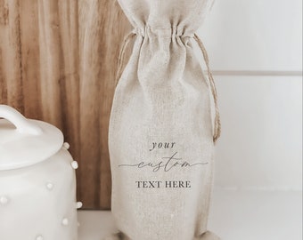 Wine Bag - Custom Design - Your Text Here!