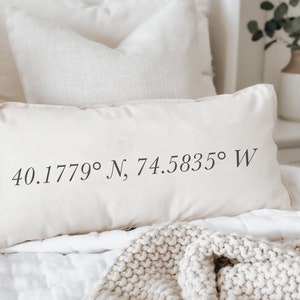 Almohada lumbar personalizada - Estilo rústico, decoración del hogar, regalo de boda, regalo de compromiso, regalo de inauguración de la casa, cojín decorativo
