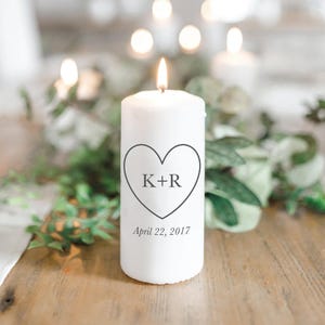 Personalized Candles - Personalized Heart | Valentine's Day Gift, Valentine's Day Candle Gift, Personalized Heart Candle