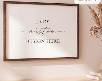 Personalized Wooden Frames - Custom Wood Framed Sign Order! | Grandma Gift, Personalized Wooden Frames, Wood Framed Gift