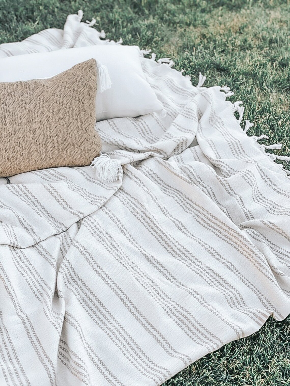 Picnic Throw Blanket Oversized Blanket Summer Throw Beach Etsy