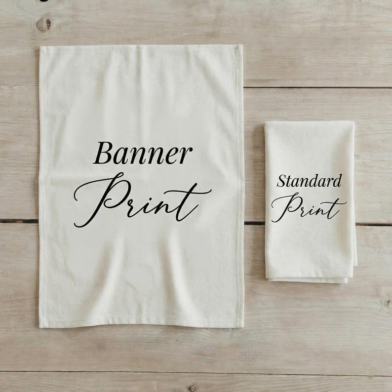 Personalized Tea Towel - Personalized Two Initials and Date | Bridal Shower Gift, Personalized Kitchen Towel, Monogrammed Tea Towel image 6