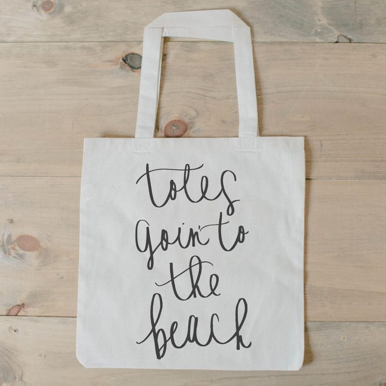 Tote Bags - Goin' To The Beach | Best Friend Gift, Tote Bag Gift For Women, Stock Design Tote Bag, Beach Theme Tote Bag, Summer Tote Bag Bild 3