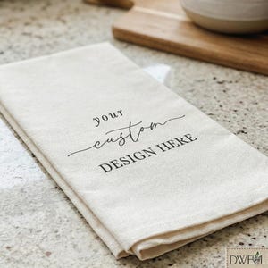 Custom Tea Towel - Custom Design | Bridal Shower Gift, Custom Tea Towel Gift, Sentimental Tea Towel, Gift For Hostess Tea Towel