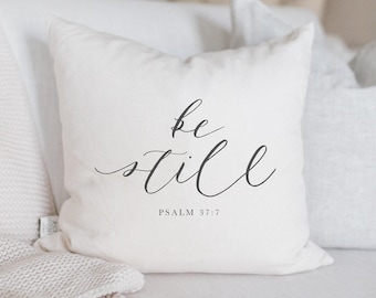 Throw Pillows - Be Still | Housewarming Gift, Throw Pillow Gift, Be Still Lumbar Pillow, Cozy Throw Pillow, Sentimental Home Decor