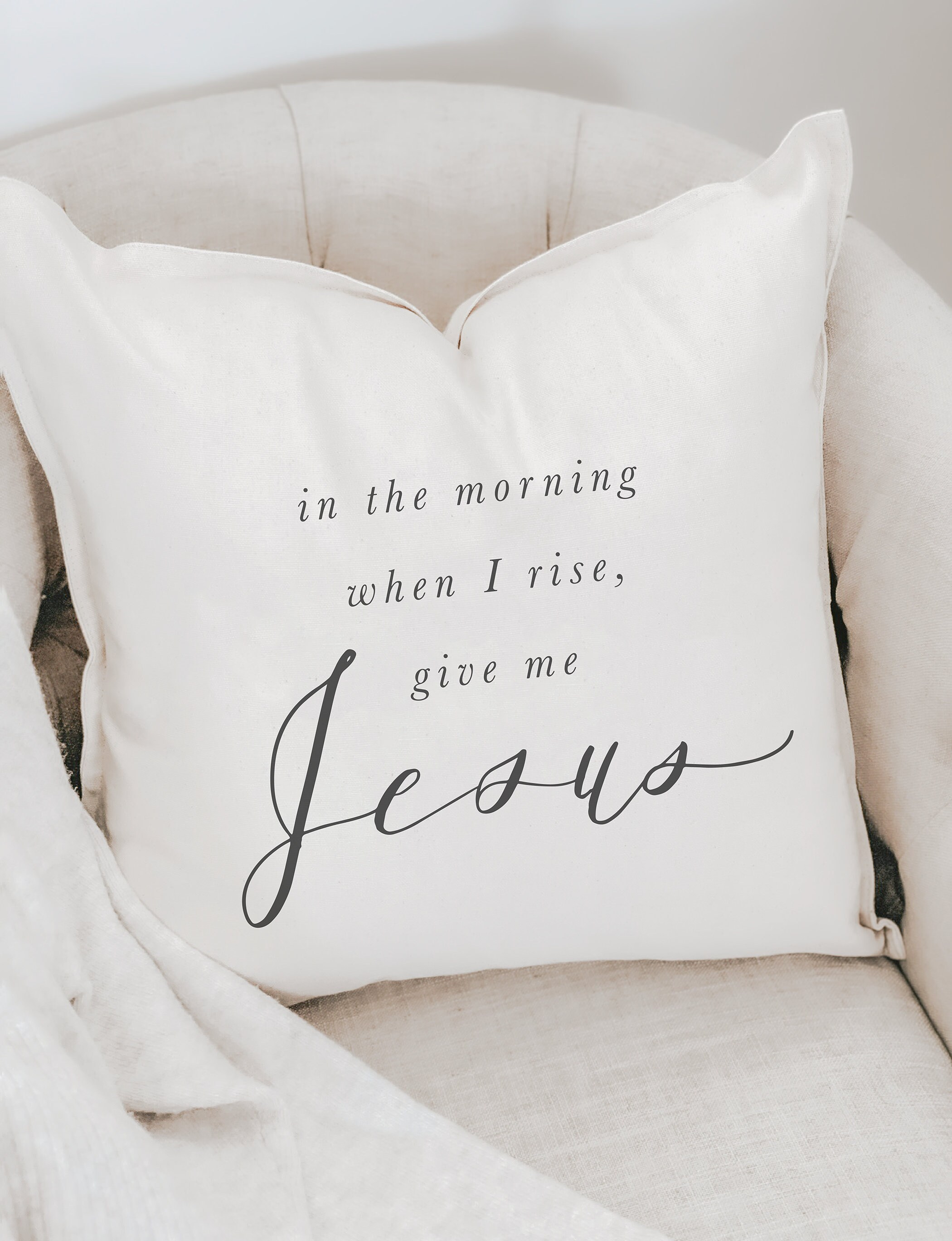 18x18 Multicolor Jesus & Cross Stitching Sundays Throw Pillow 18x18 Multicolor Jesus & Cross Stitching Sundays Throw Pillow