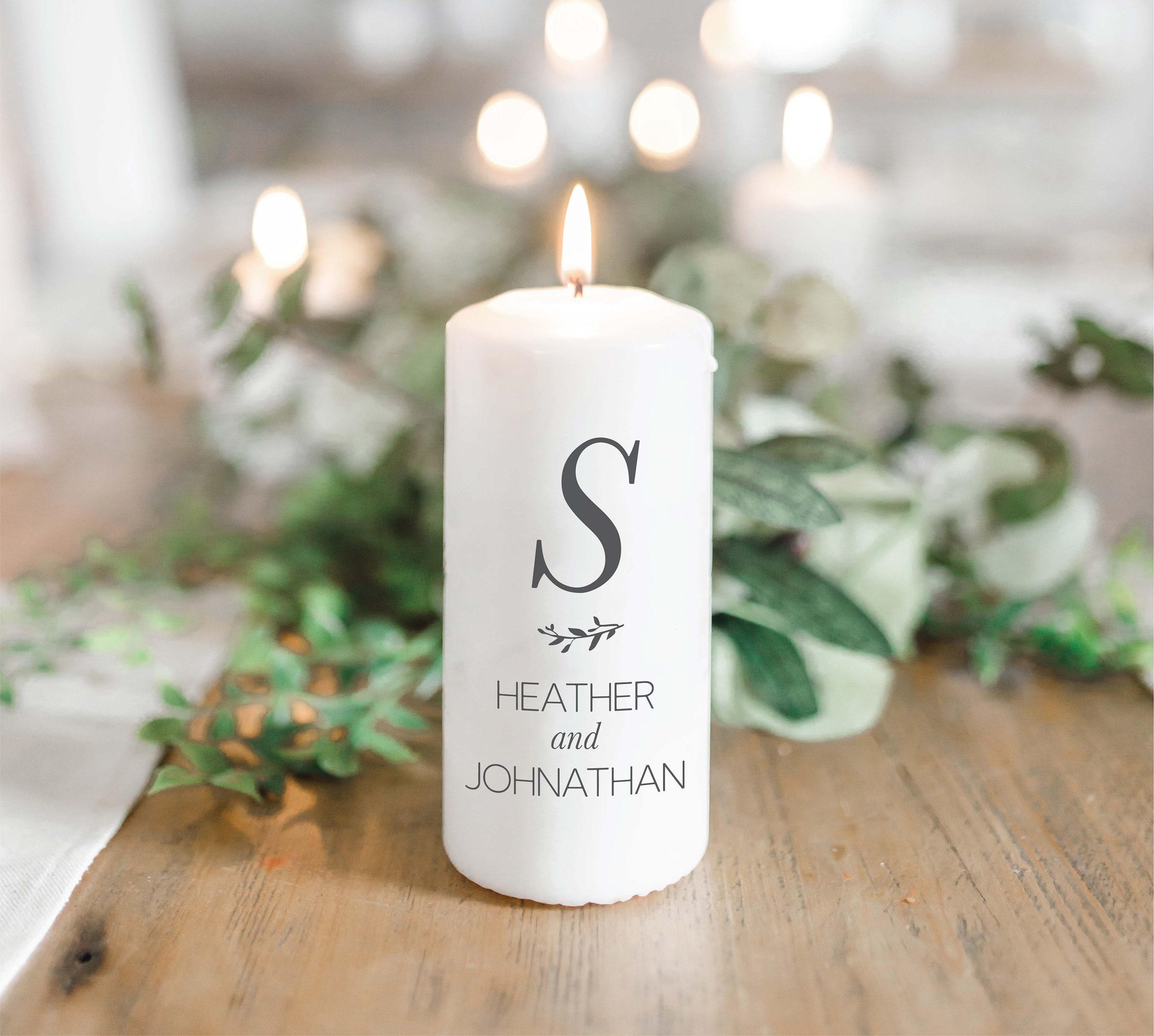 Personalized Candles - Initial & Names | Housewarming Gift, Candle Cozy Home Candle, Personal Blanket