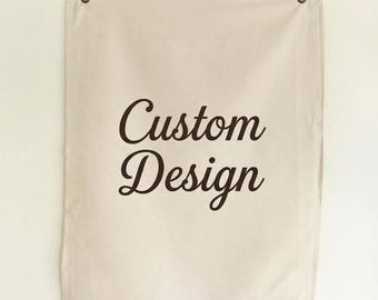 Wall Banners - Custom Design | Personalized Wall Banner, Custom Fabric Wall Decor, Housewarming Gift, Meaningful Home Decor