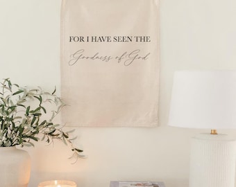 Wall Banners - Goodness of God | Housewarming Gift, Wall Banner Gift, Scripture Wall Decor, Cozy Home Decor, Sentimental Wall Art