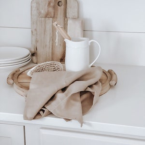 Linen Kitchen Towel - housewarming gift, kitchen decor, cozy home, linen cotton towel