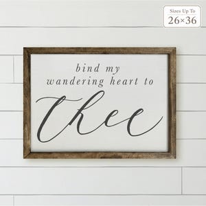 Wooden Frames - Bind My Wandering Heart | Cottagecore Hostess Gift, Girly Home Decor Gift, Sentimental Wooden Frames, Personalized Fabric