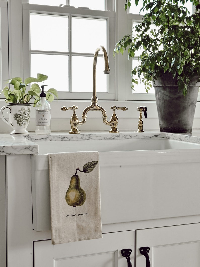 Liz Marie Blog, housewarming gift LMB x PCB Veggies Color Tea Towel present Made in the USA kitchen decor Fruits