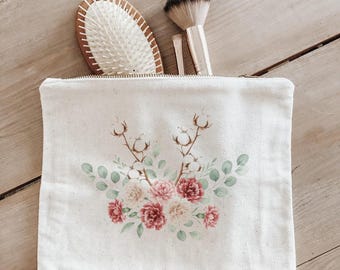 Makeup Bags - Spring Cotton Bouquet | Valentine's Day Gift, Valentine's Day Makeup Bag, Spring Cotton Bouquet Makeup Bag
