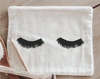 Cosmetic Bag - Lashes, cosmetic, pencil case, clutch, wedding favor, present, bridesmaid gift, women's gift