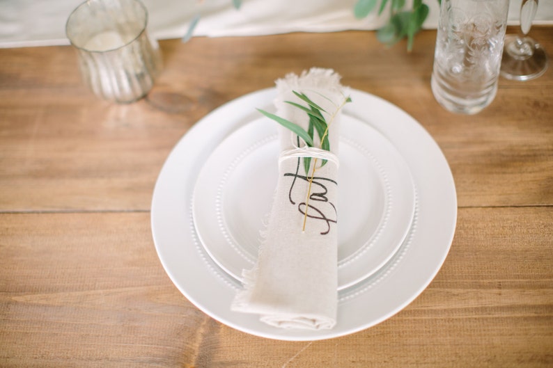 Eat Rolled Napkin tableware present place setting home decor place mat housewarming gift set the table