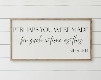 Wooden Frames - Esther 414 | Housewarming Gift, Scripture Wooden Frames, Gift For Mom, Wedding Gift, Farmhouse Decor, Kitchen Decor