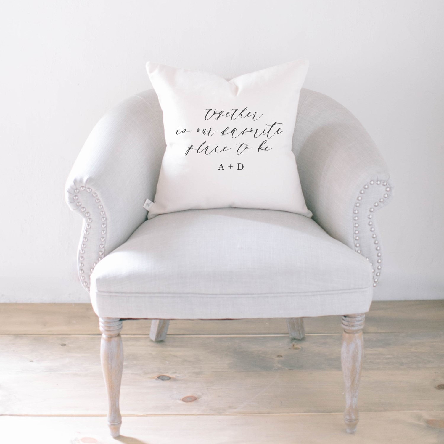 Throw Pillow - Personnalisé Ensemble Est Notre Endroit Préféré Pour Être Cadeau de Couple, Mariage, 