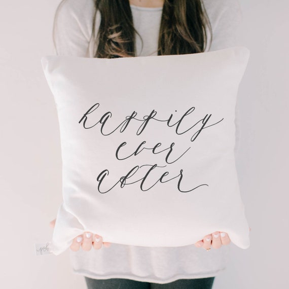Throw Pillow Happily Ever After Decorative Throw Pillow Ever after