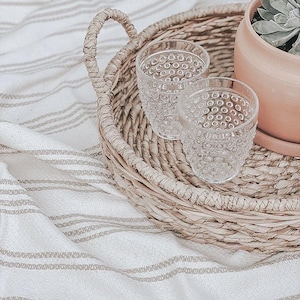 Oversized Picnic Blanket | Outdoor Picnic Essential, Neutral Home Decor, Housewarming Gift afbeelding 5