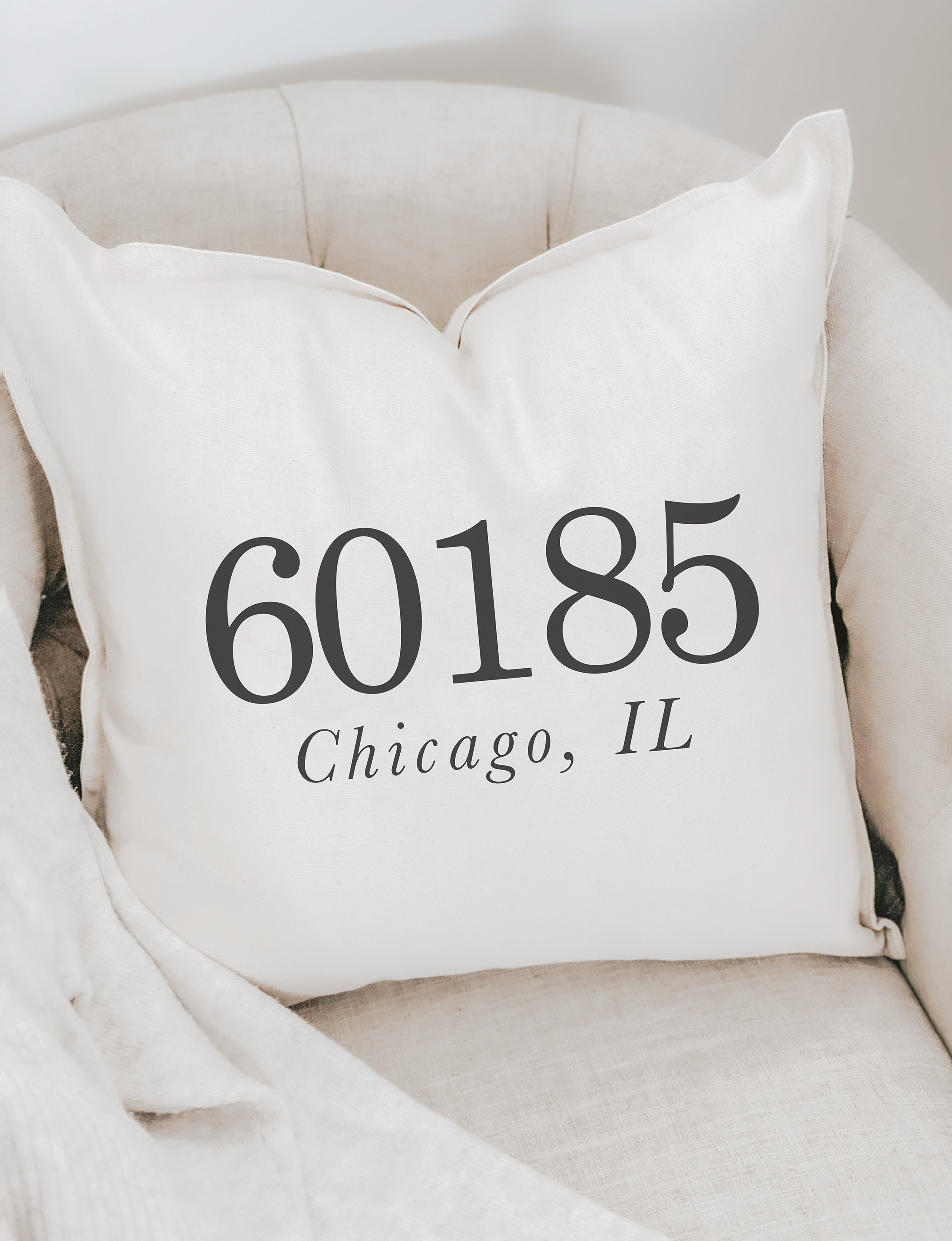 etsy zip code pillow