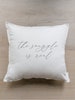 Throw Pillow - The Snuggle is Real Calligraphy - Farmhouse Vintage, Choose Your Fabric Color, Text Color, Cover Size, and Fill in Listing! 