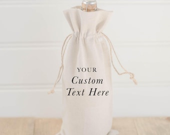 Custom Wine Bags - Custom Design | Wedding Gift, Custom Wine Bags, Gift Wine Bags, Customizable Wine Bags, Wine Bag Gift For Hostess