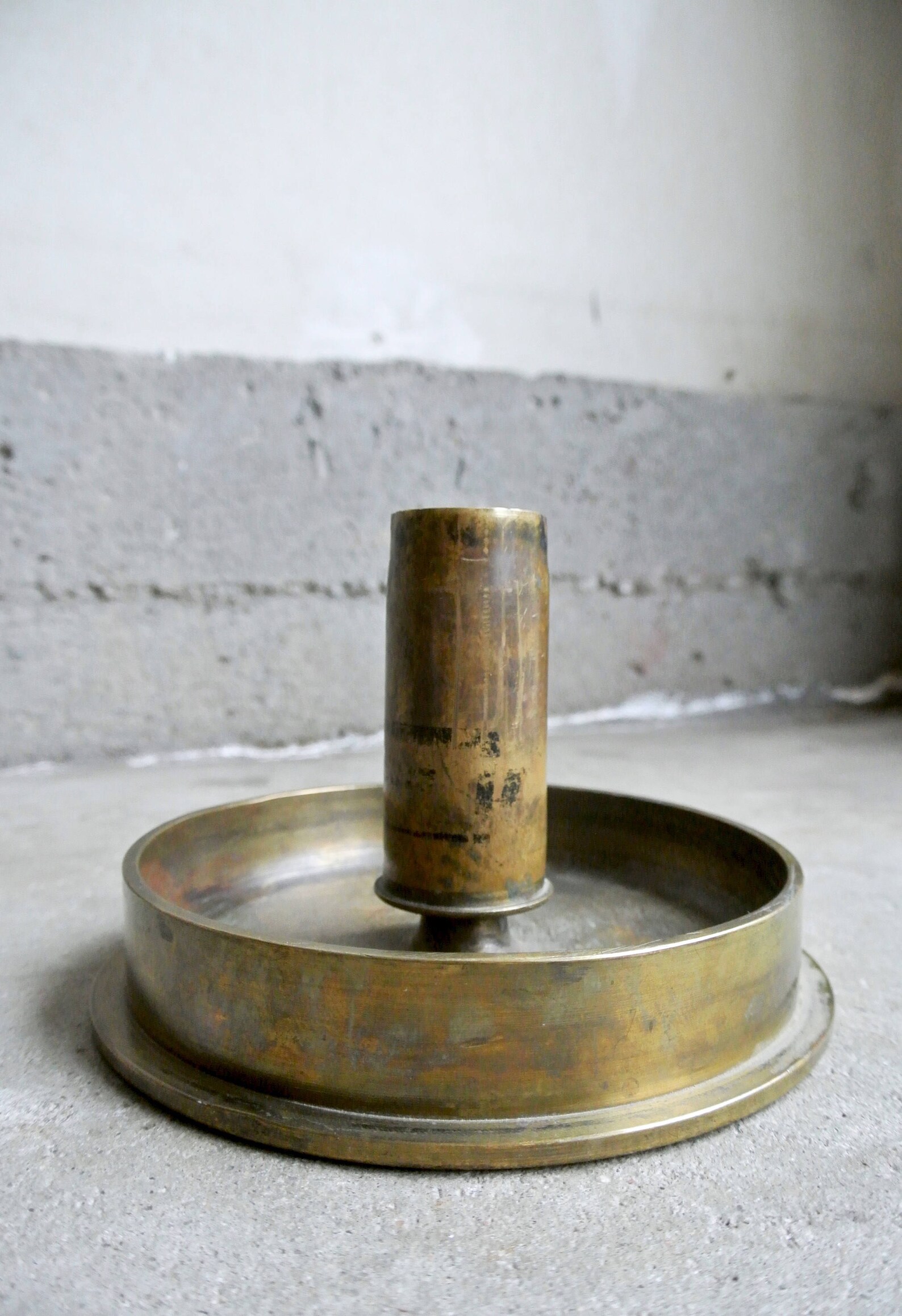 WWI Trench Art Ashtray Vintage Military Shell Ashtray Etsy